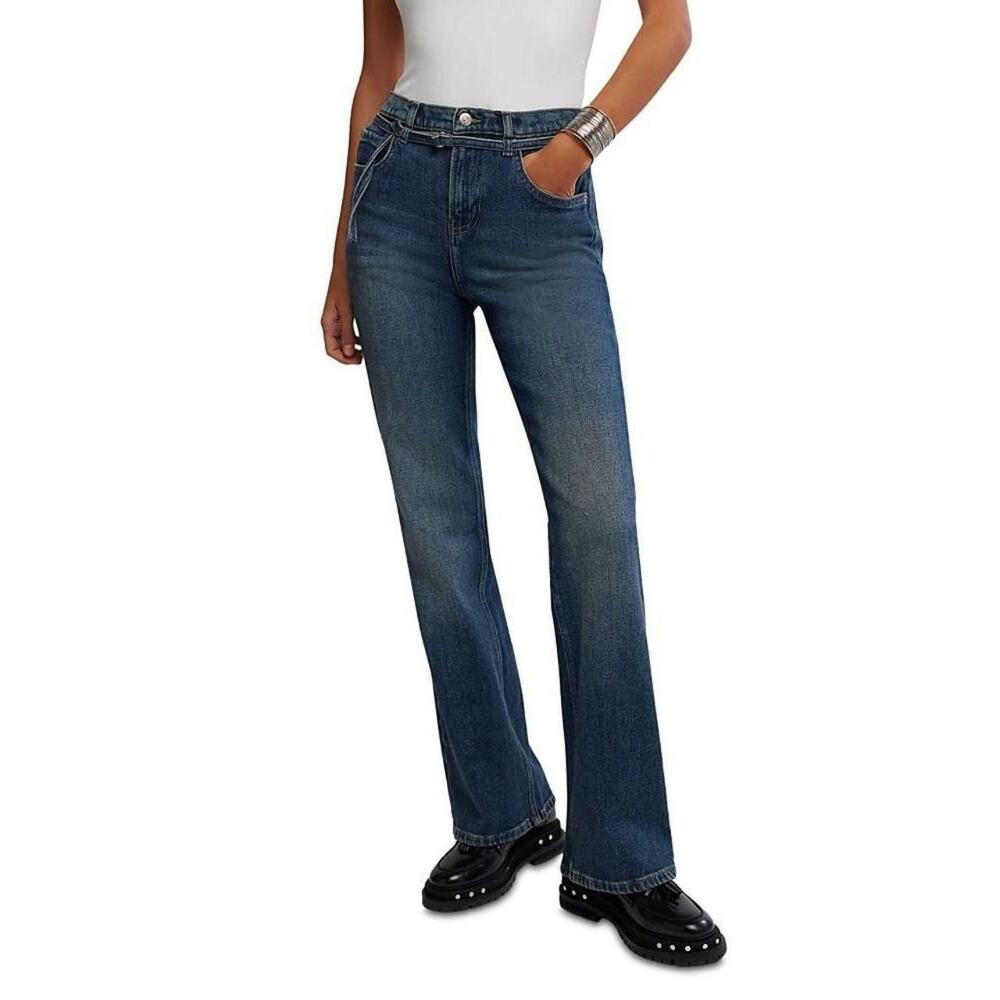 NWT Free People Sabine High Rise Slim Jeans | Color Hibernate / Navy | Size 27